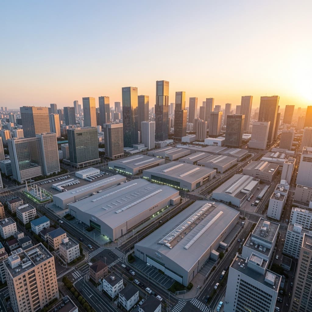 Tokyo skyline at dusk